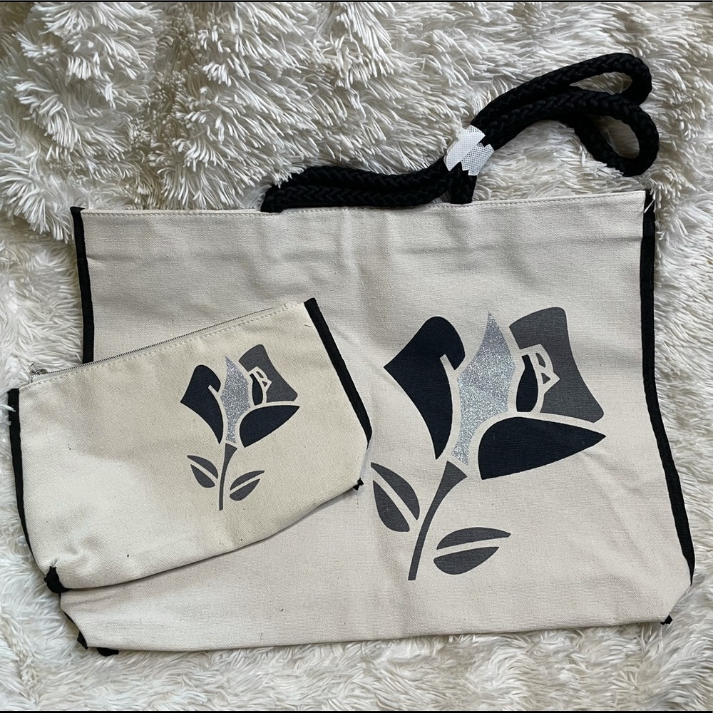 Lancome Tote & Cosmetic Bag